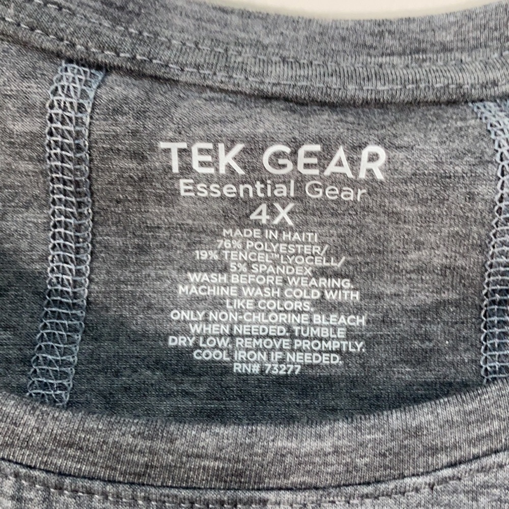 Relist 3/5/23❌NWT Tek Gear heathered gray tank top size 4X - Picture 7 of 16